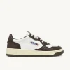 Uomo Autry Uomo | – Sneaker Medalist Low Bicolore in Pelle Bianca Chestnut