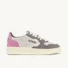 Donna Autry Donna | – Sneaker Medalist Low in Suede Grigio Rosa