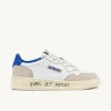 Uomo Autry Uomo | – Sneaker Medalist Low in Pelle Bianca e Suede Lettering