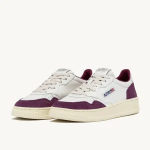 Donna Autry Donna | – Sneaker Medalist Low in Pelle Suede Bianca Viola