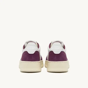 Donna Autry Donna | – Sneaker Medalist Low in Pelle Suede Bianca Viola