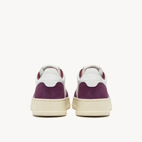 Donna Autry Donna | – Sneaker Medalist Low in Pelle Suede Bianca Viola