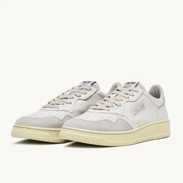 Uomo Autry Uomo | – Sneaker Open Low in Pelle e Suede Bianco