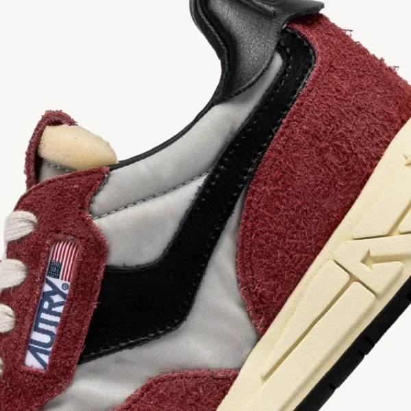 Donna Autry Donna | – Sneaker Reelwind Low Nylon Suede Rosso Nero