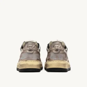 Donna Autry Donna | – Sneaker Super Vintage Low in Pelle Metallic Rose