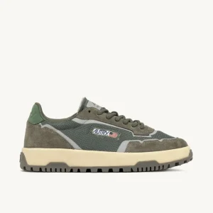 Uomo Autry Uomo | – Wildpace Low in Mesh e Suede Schio Military