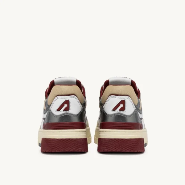 Donna Autry Donna | Sneaker CLC in Pelle Bianca Rossa Grigia