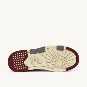 Donna Autry Donna | Sneaker CLC in Pelle Bianca Rossa Grigia