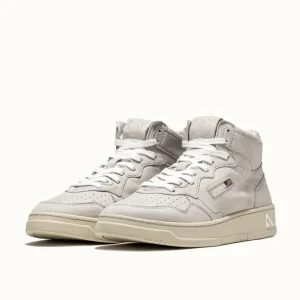 Uomo Autry Uomo | Sneaker Mid Nabuk Bianco