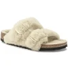 Donna Birkenstock Donna | – Arizona Big Buckle Shearling Teddy Eggshell