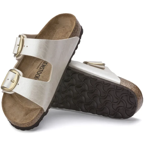 Donna Birkenstock Donna | – Arizona Big Buckle Graceful Pearl White, Birko Flor