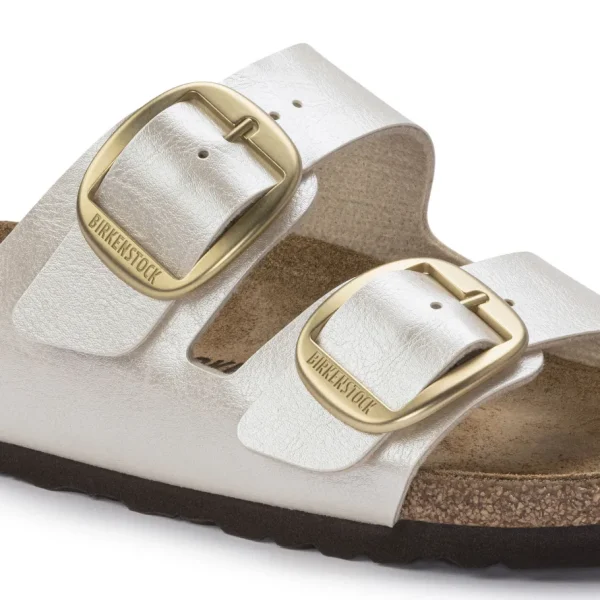 Donna Birkenstock Donna | – Arizona Big Buckle Graceful Pearl White, Birko Flor