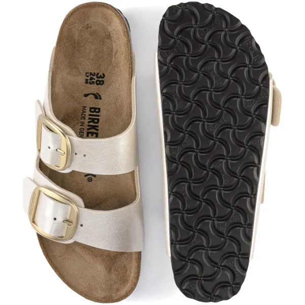 Donna Birkenstock Donna | – Arizona Big Buckle Graceful Pearl White, Birko Flor