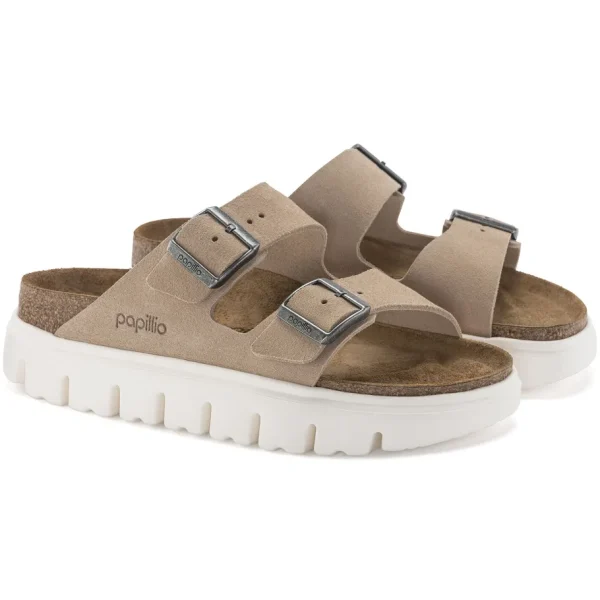 Donna Birkenstock Donna | – Arizona Chunky Warm Sand, Suede Leather