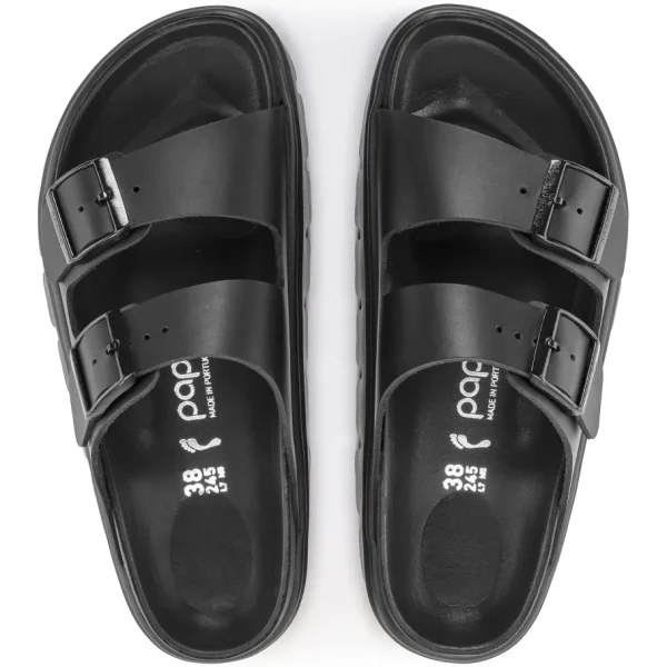 Donna Birkenstock Donna | – Arizona PAP Chunky Black, Natural Leather