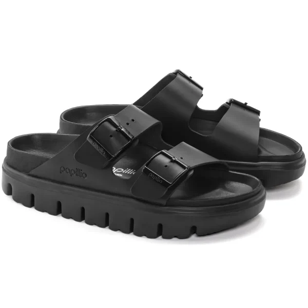 Donna Birkenstock Donna | – Arizona PAP Chunky Black, Natural Leather