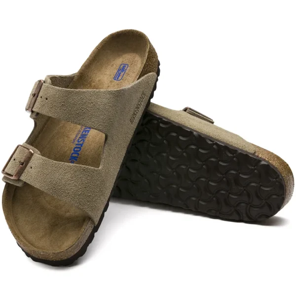 Uomo Birkenstock Uomo | – Arizona SFB Taupe, Suede Leather