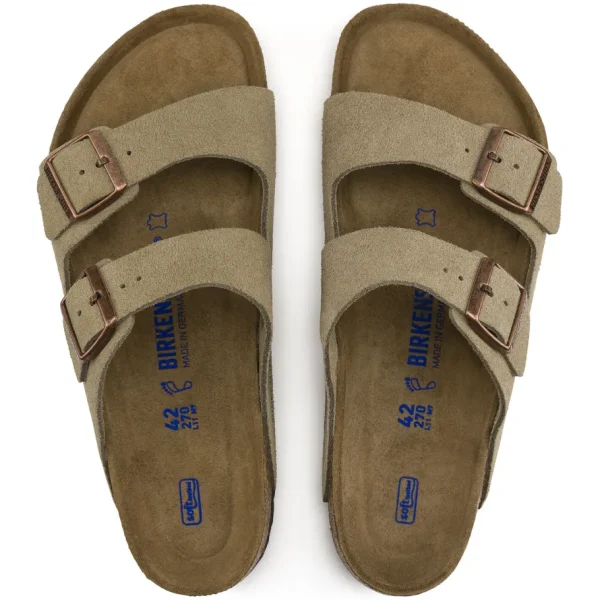 Uomo Birkenstock Uomo | – Arizona SFB Taupe, Suede Leather