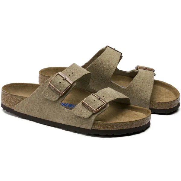 Uomo Birkenstock Uomo | – Arizona SFB Taupe, Suede Leather