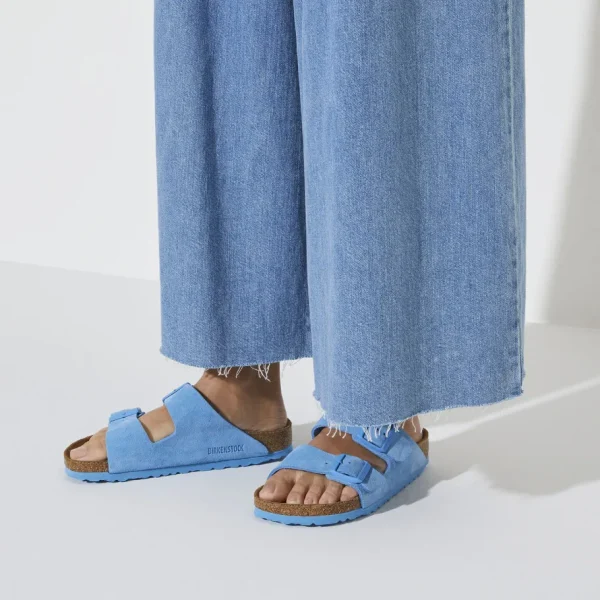 Donna Birkenstock Donna | – Arizona SFB Sky Blue, Suede Leather