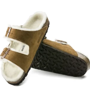 Donna Donna | Birkenstock – Arizona Shearling Mink, Suede Leather