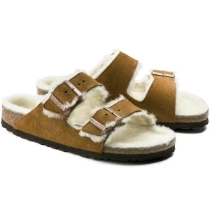 Donna Birkenstock Donna | – Arizona Shearling Mink, Suede Leather