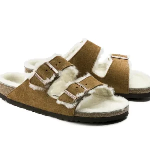 Donna Donna | Birkenstock – Arizona Shearling Mink, Suede Leather