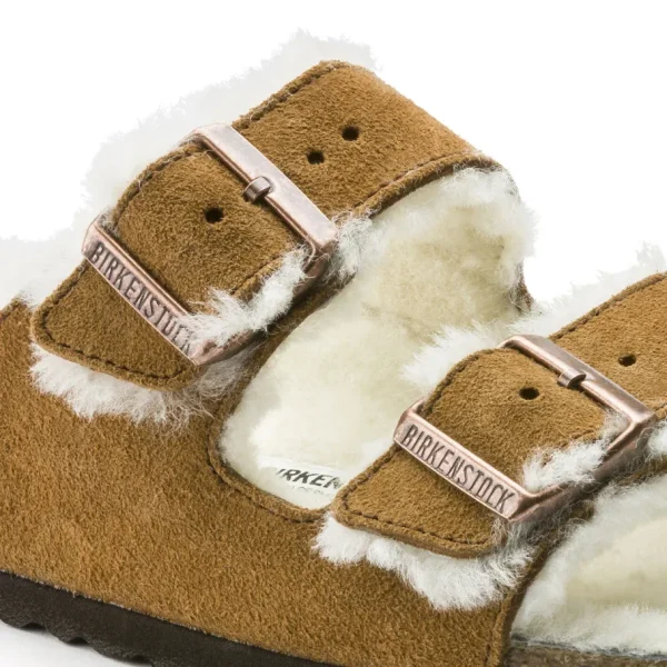 Donna Birkenstock Donna | – Arizona Shearling Mink, Suede Leather