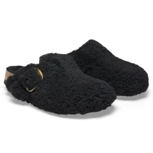 Donna Birkenstock Donna | – Boston Big Buckle Shearling Black Gold