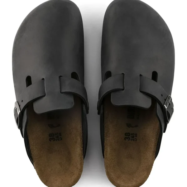 Uomo Birkenstock Uomo | – Boston Black, Oiled Leather