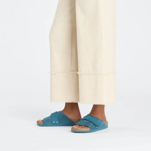 Donna Birkenstock Donna | – Kyoto Deep Turquoise, Suede Leather Nubuck