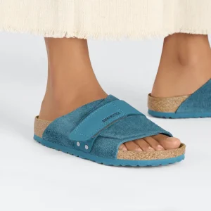 Donna Birkenstock Donna | – Kyoto Deep Turquoise, Suede Leather Nubuck