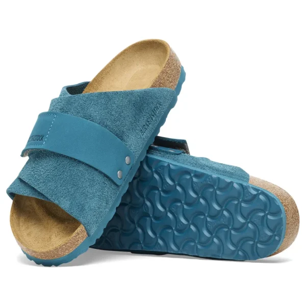 Donna Birkenstock Donna | – Kyoto Deep Turquoise, Suede Leather Nubuck