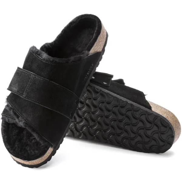 Donna Birkenstock Donna | – Kyoto Shearling Black, Suede Leather