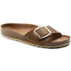 Donna Birkenstock Donna | – Madrid Big Buckle cognac, Natural Leather Antique