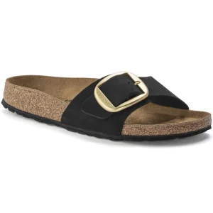 Donna Birkenstock Donna | – Madrid Big Buckle Black, Nubuk Leather