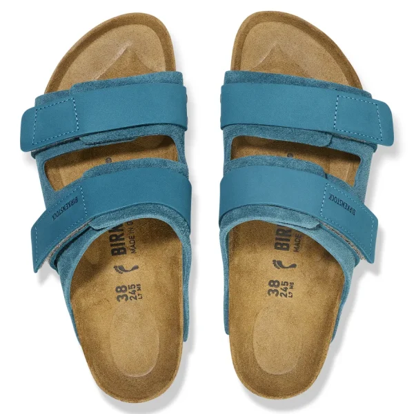 Donna Birkenstock Donna | – Uji Deep Turquoise, Suede Leather Nubuck