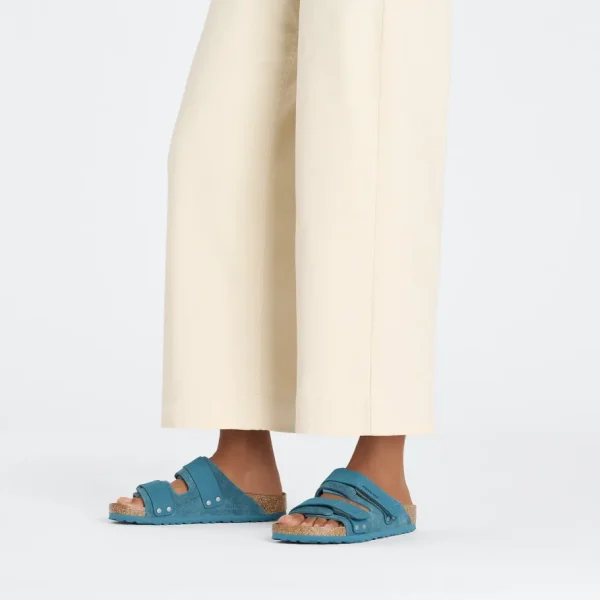 Donna Birkenstock Donna | – Uji Deep Turquoise, Suede Leather Nubuck