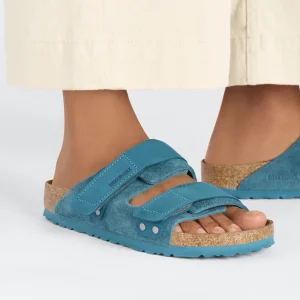 Donna Birkenstock Donna | – Uji Deep Turquoise, Suede Leather Nubuck