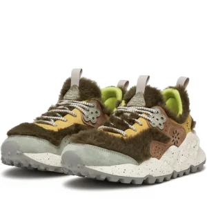 Donna Flower Mountain Donna | – Sneaker Kotetsu Suede Ecofur Militare Grigio