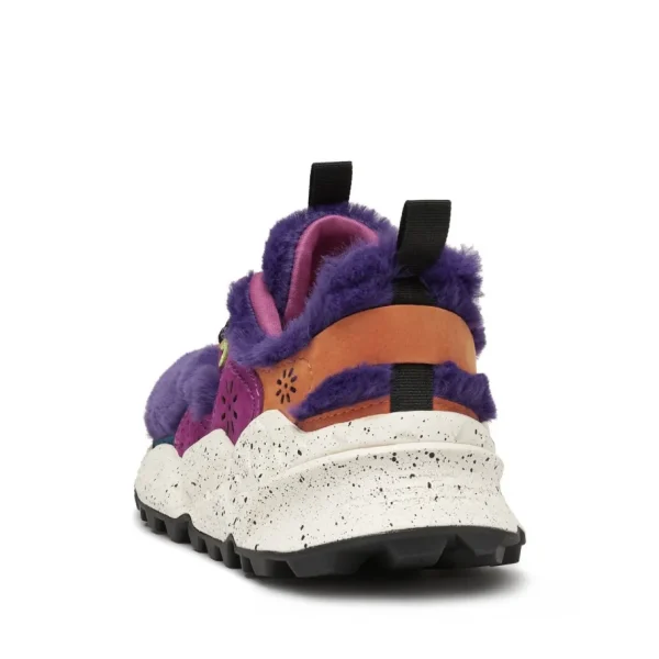 Donna Flower Mountain Donna | – Sneaker Kotetsu Suede Ecofur Viola Petrolio