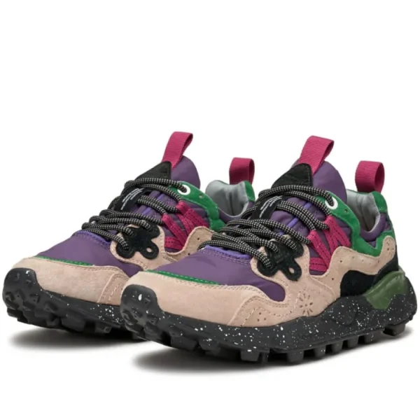 Donna Flower Mountain Donna | – Yamano 3 Woman Pink-Violet-Black Sole