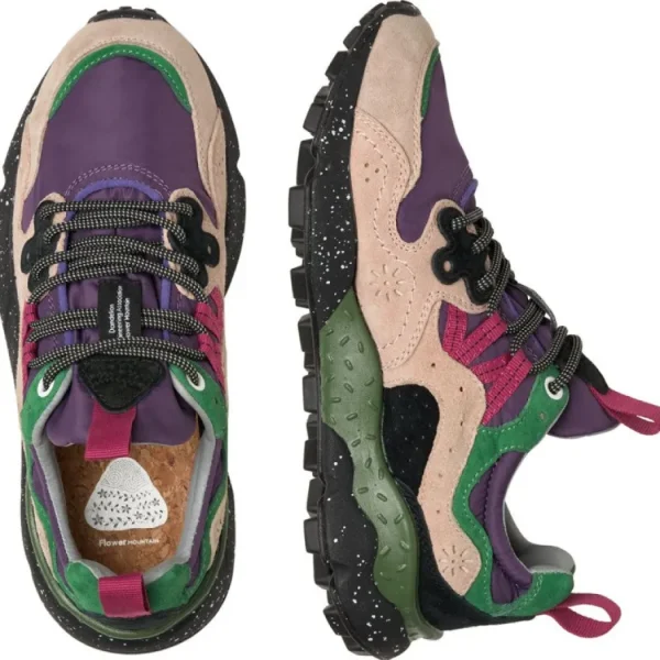 Donna Flower Mountain Donna | – Yamano 3 Woman Pink-Violet-Black Sole