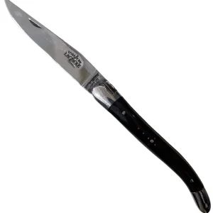 Laguiole Coltelleria | – Coltello Pieghevole 11 CM in corno bufalo Lama Lucida