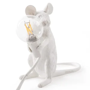 Seletti Arredo E Design | – Lampa in resina “Mouse Lamp-Mac” cm.6×13,3 h. 14,5 seduto USBART 15221